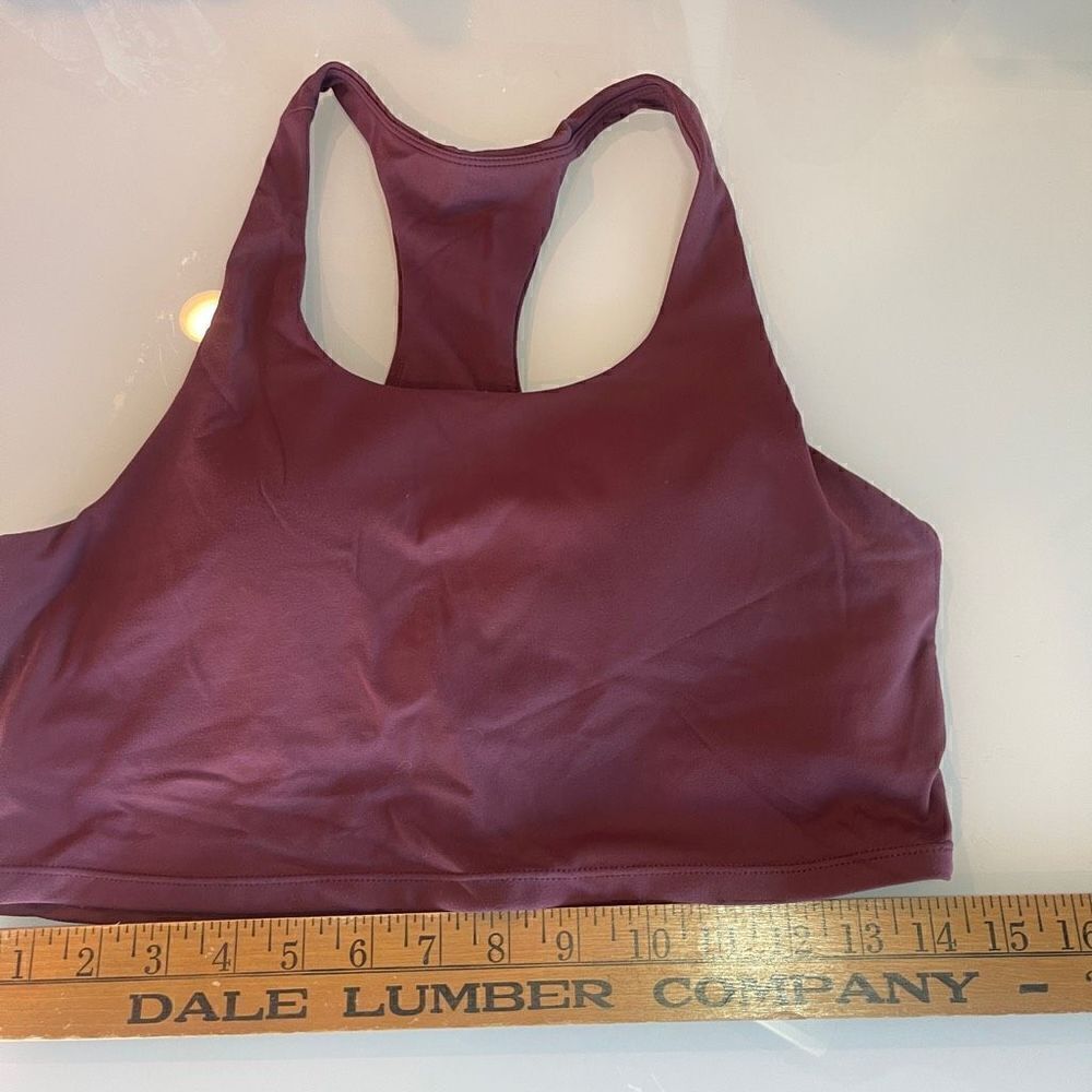 Paragon Maroon Red Racerback Cropped Tank Sports Bra Size XL Qty 2 - Picture 2 of 5